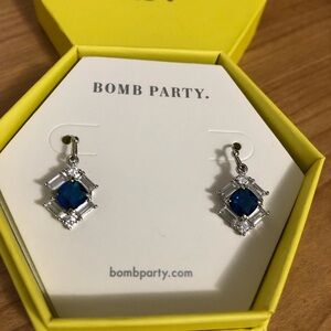 RBP 3987 Bomb Party Mystical Charm Sapphire Earrings